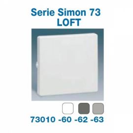 Tecla interruptor-conmutador-cruzamiento blanco Simon73 Loft 73010-60